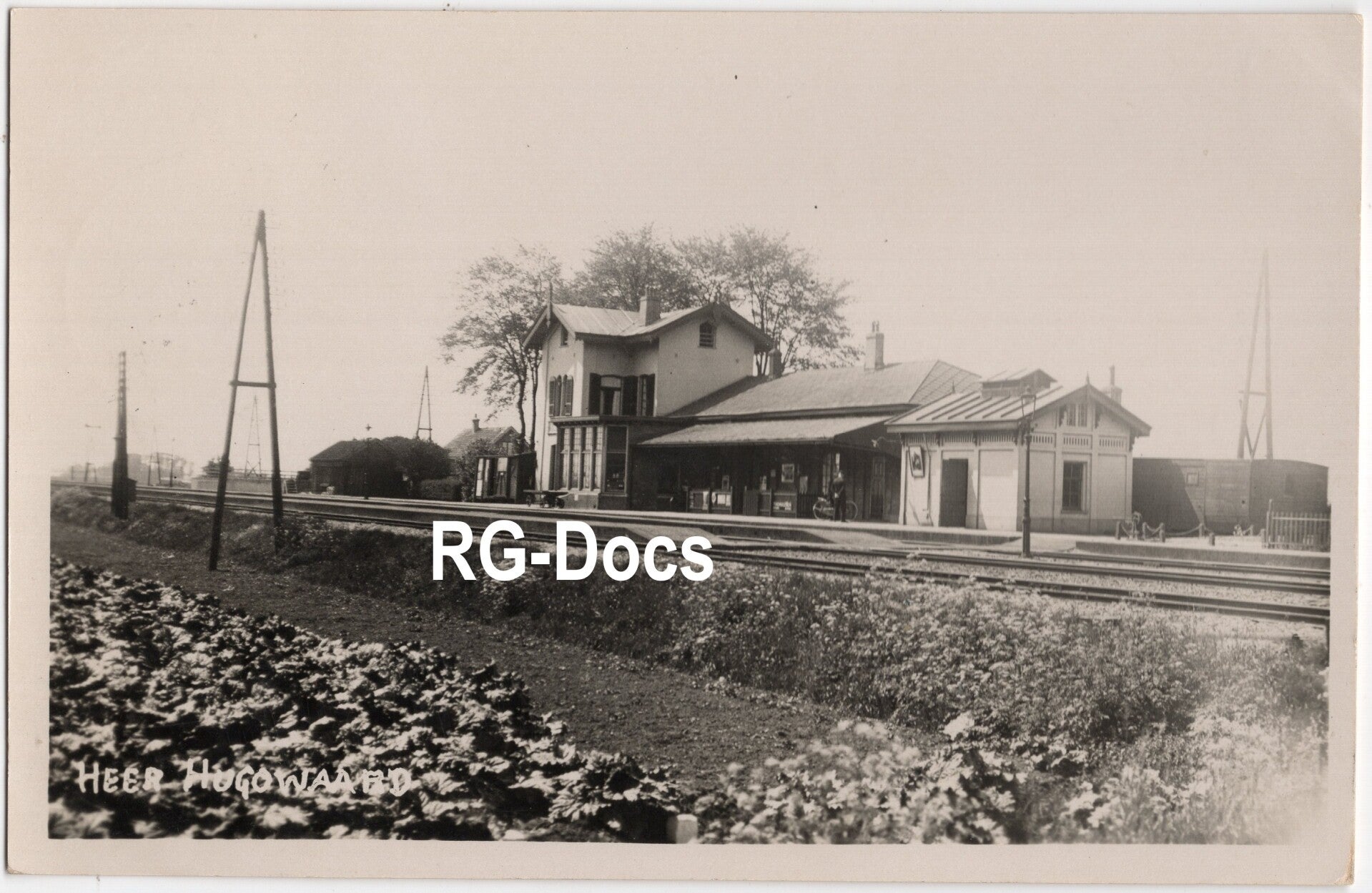 Ansichtkaart - Fotokaart Station Heerhugowaard - Noord-Holland (1937)