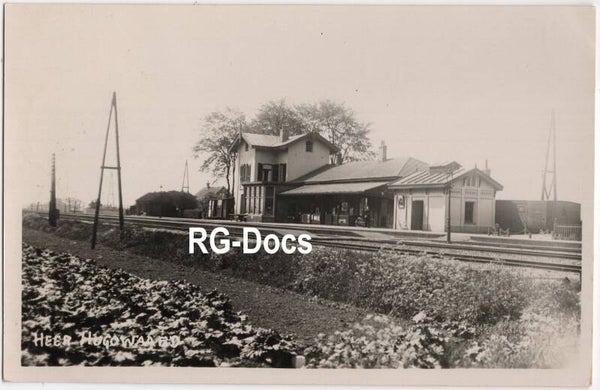 Ansichtkaart - Fotokaart Station Heerhugowaard - Noord-Holland (1937)