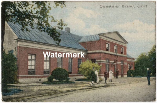 Ansichtkaart - Briefkaart Douanekantoor Wernhout, Noord-Brabant (ca. 1915)