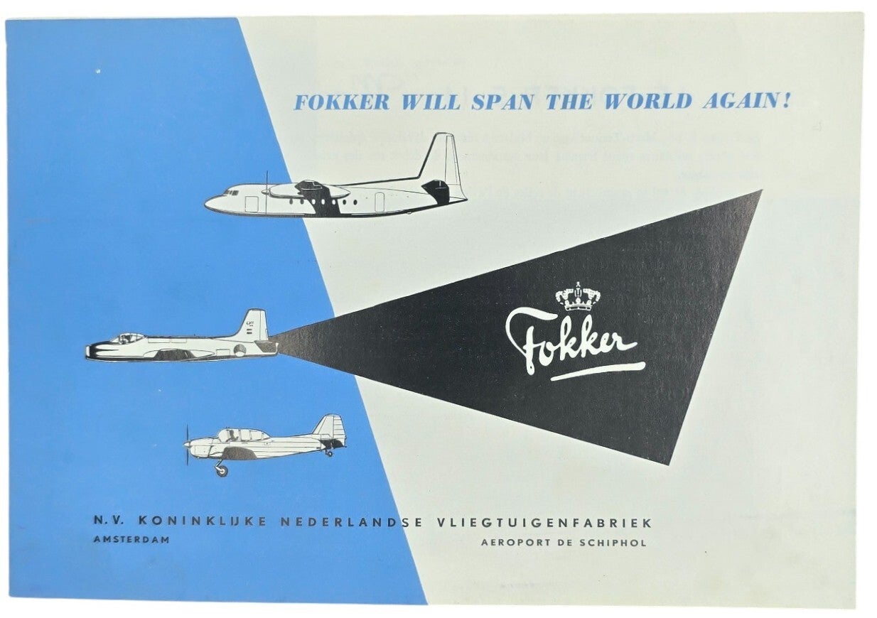 Flyer – Fokker Will Span the World Again! (ca. 1946)