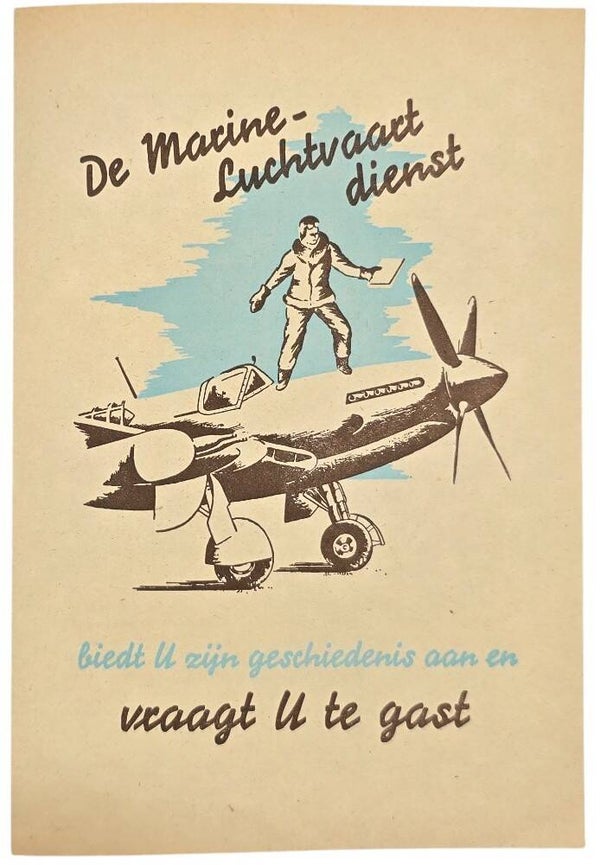 Flyer – Boek De Marine Luchtvaartdienst vraagt u te gast (1951)