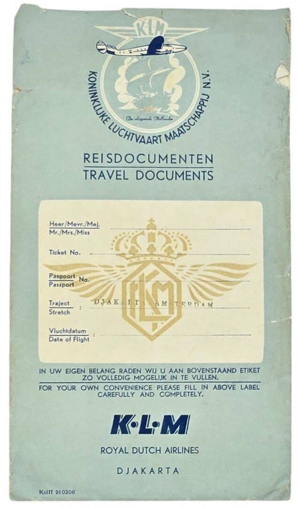 Document – Reisdokumenten / Travel Documents (KLM)