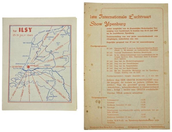 Flyer – 1ste Internationale Luchtvaart Show Ypenburg (ILSY) (1949)
