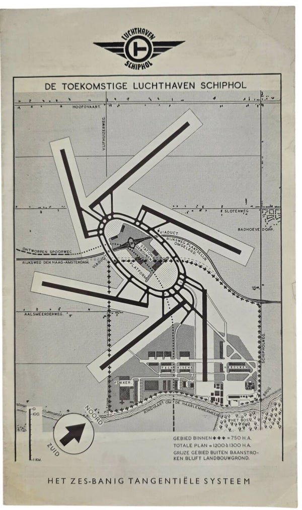 Flyer – De toekomstige luchthaven Schiphol (1949)