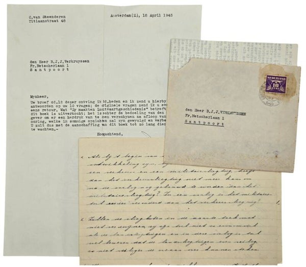 Document – Briefwisseling C. van Steenderen, B. J. J. Verkruyssen (1945)