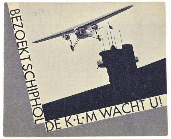 Flyer – Bezoekt Schiphol / De KLM wacht u! (1931)