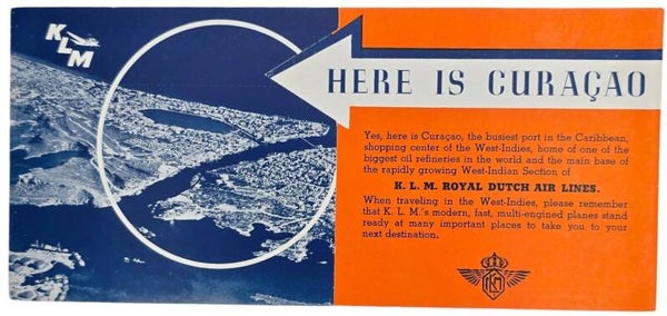 Flyer – KLM Here is Curaçao (1939)