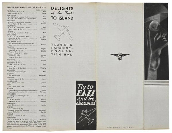 Flyer – KNILM Fly to Bali and be charmed (1938)