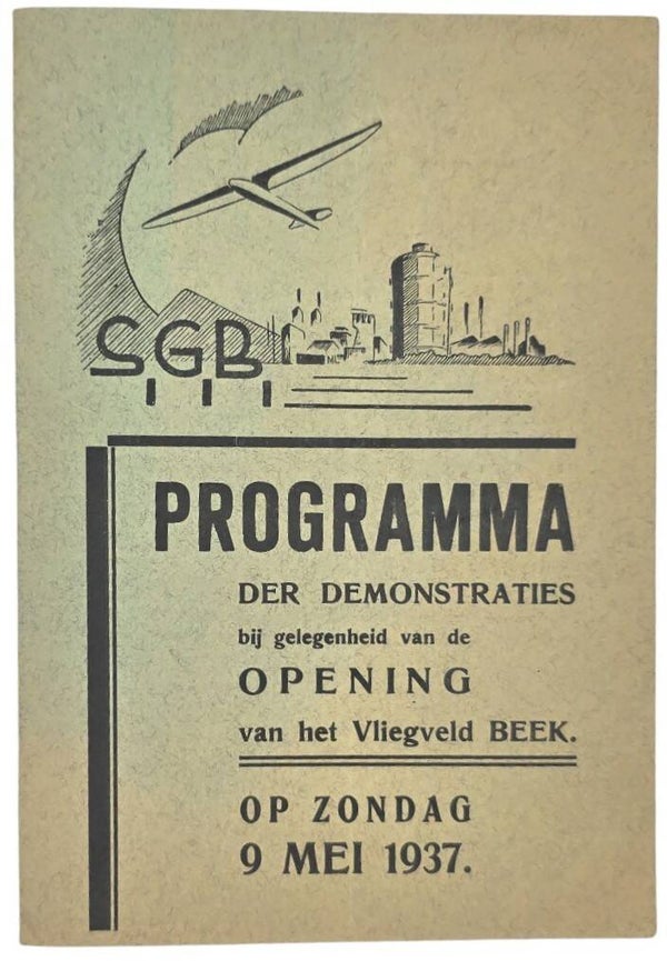 Document – Programma der demonstraties bij opening van het vliegveld Beek (1937)