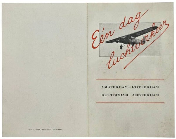 Flyer – KLM Een dag luchtreizen (1936)