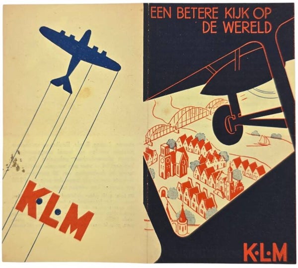 Flyer – KLM Rondvlucht Een betere kijk op de wereld (1935)