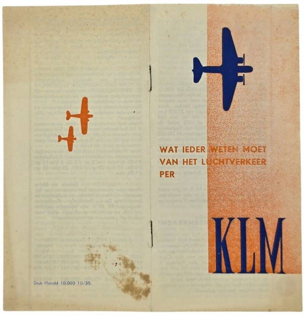 Flyer – KLM Wat ieder weten moet van het luchtverkeer (1935)