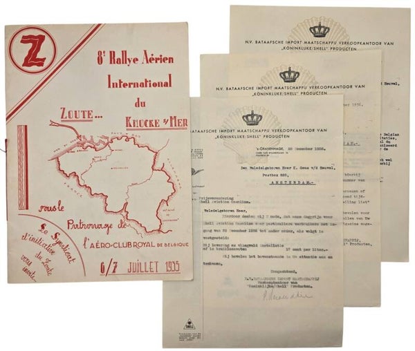Document – 8e Rallye Aérien International du Zoute – Knokke-sur-Mer, Shell (1935)