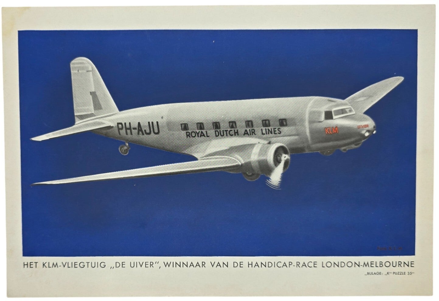 Document – Het KLM-vliegtuig “De Uiver” (1934)