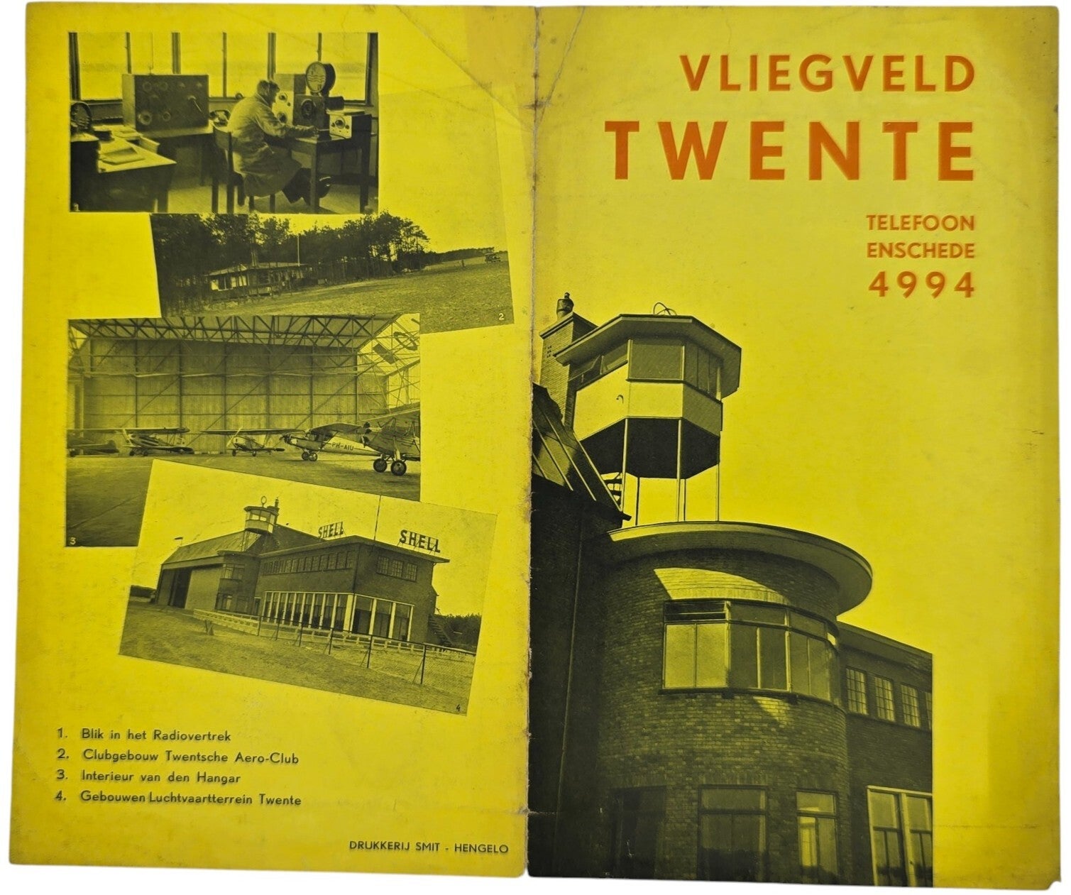 Flyer – Vliegveld Twente (1934)