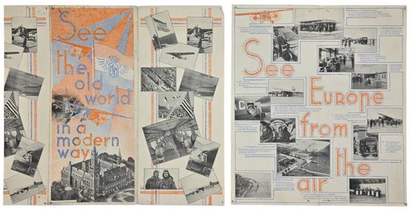 Flyer – KLM See Europe from the air (1934)