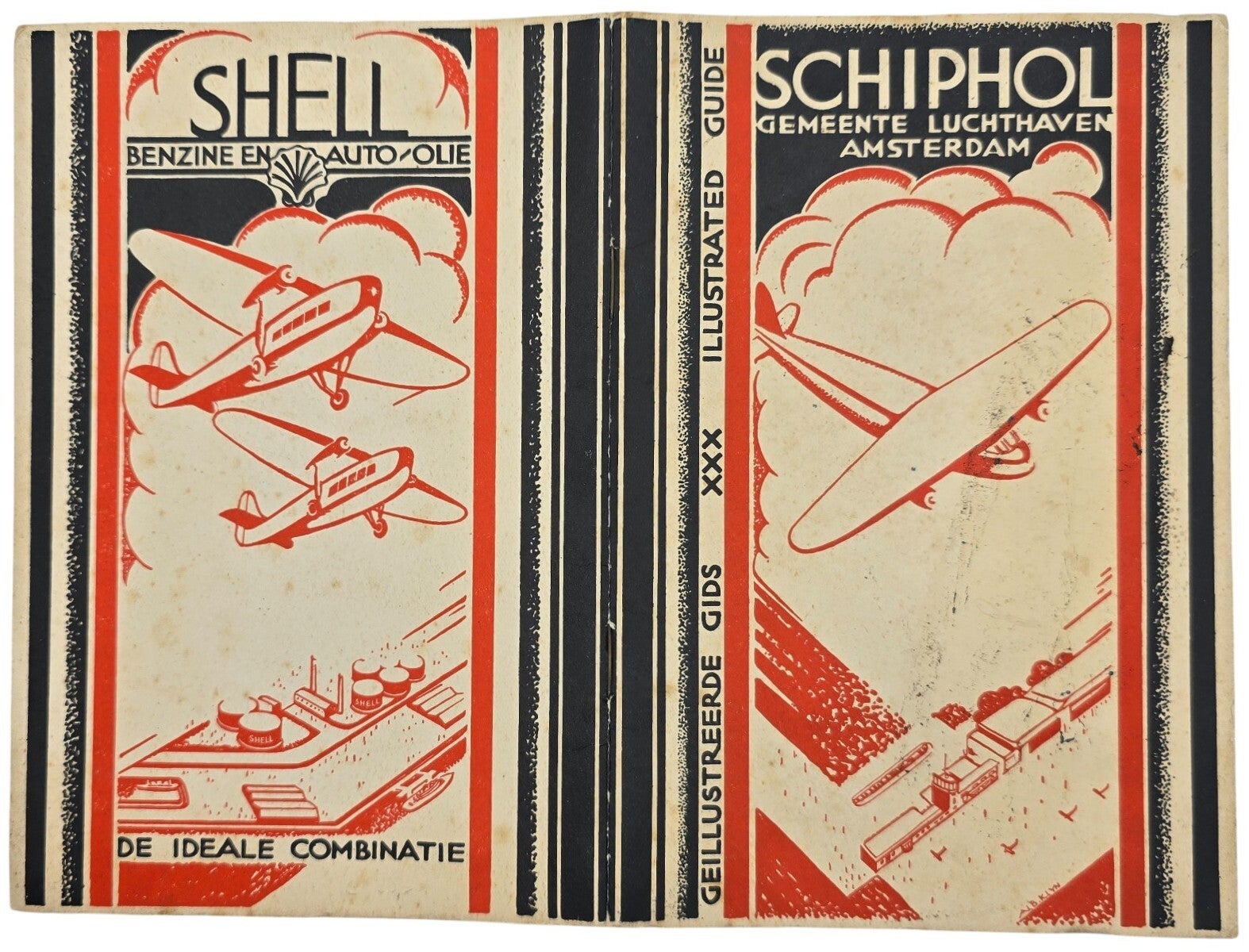 Brochure – Geïllustreerde gids Schiphol (1930)