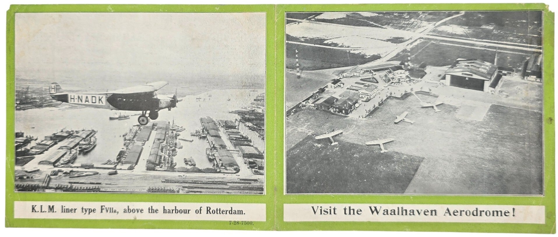 Flyer – KLM Visit the Waalhaven Aerodrome (1928)