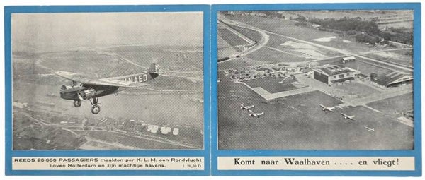 Flyer – KLM Komt naar Waalhaven en vliegt! (1929)