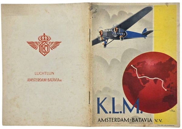 Brochure – KLM Luchtlijn Amsterdam–Batavia v.v. (1931)