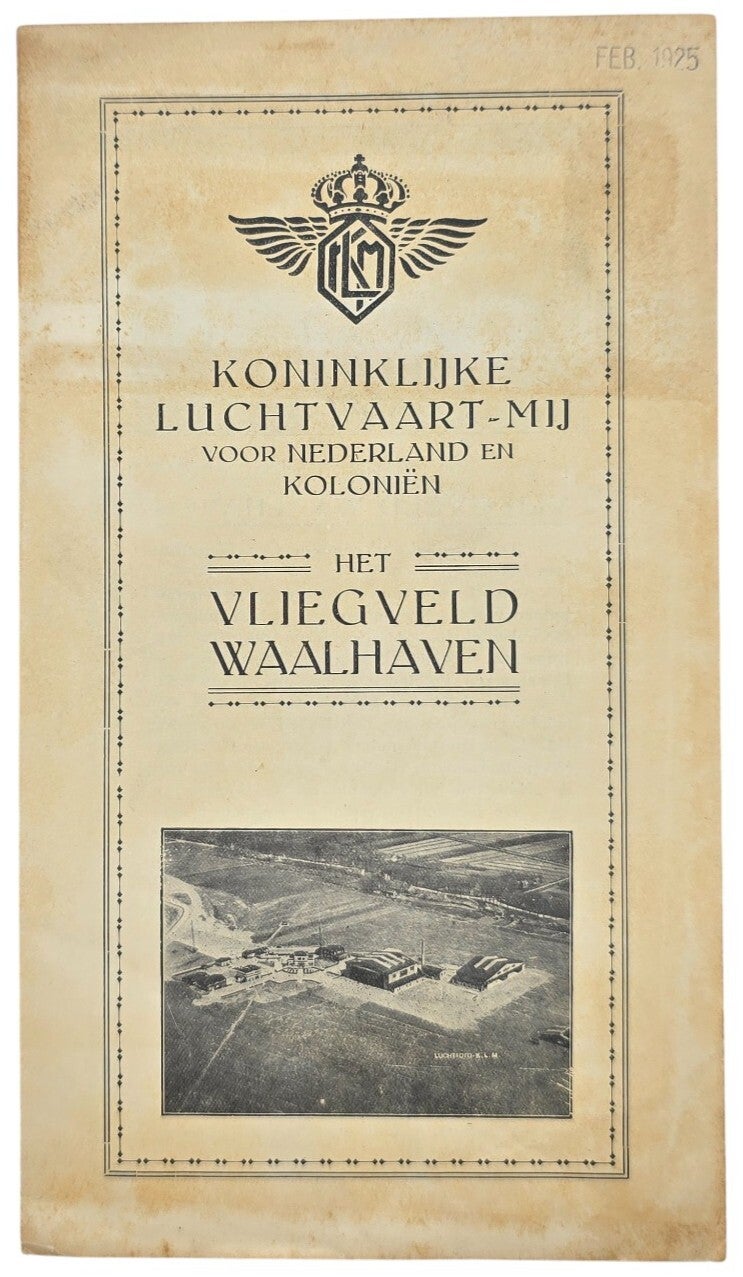 Flyer – KLM Het Vliegveld Waalhaven (1925)