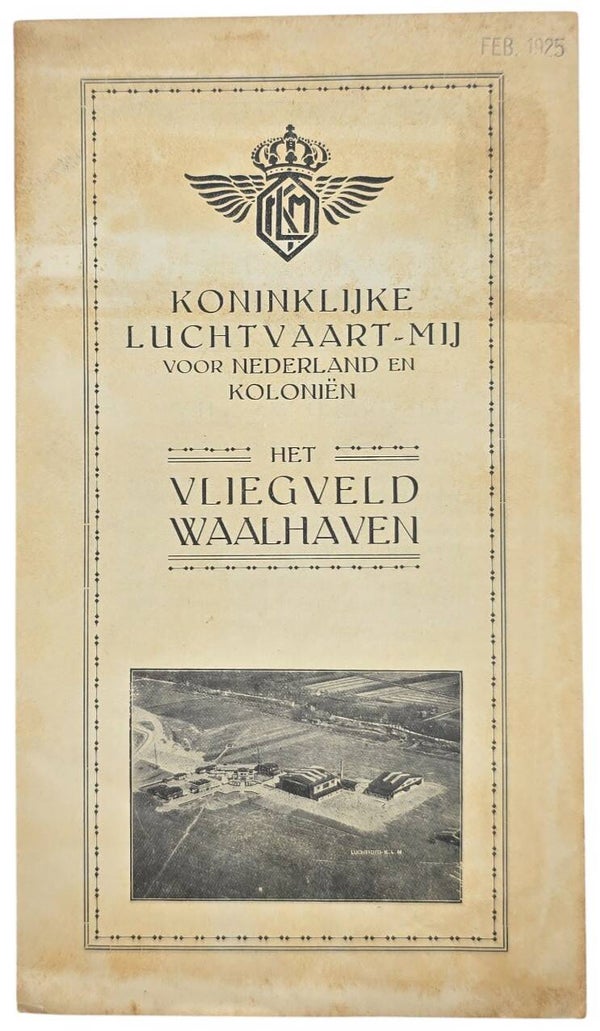 Flyer – KLM Het Vliegveld Waalhaven (1925)