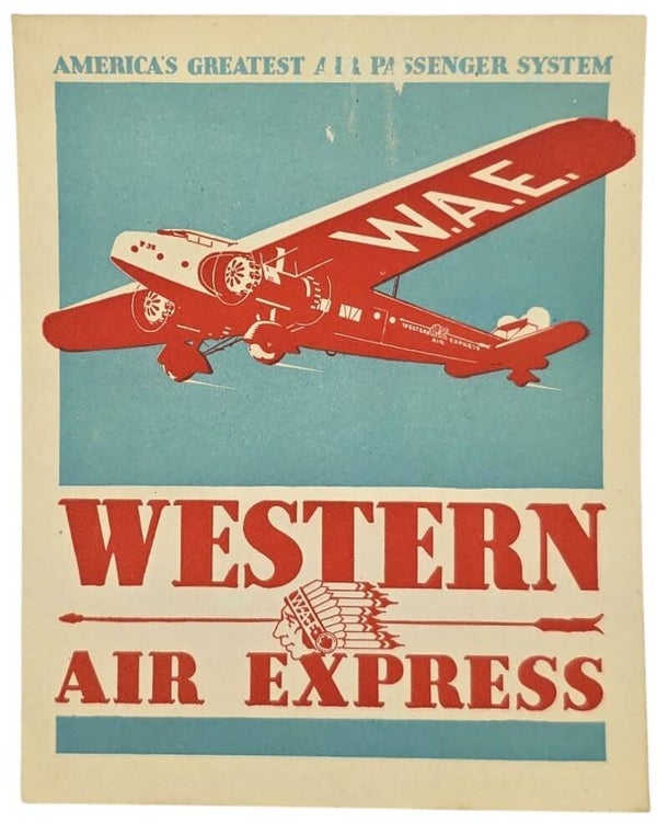 Flyer – WAE Western Air Express, Fokker F32 (1930)