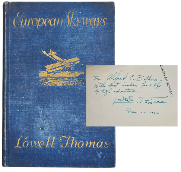 Boek – European Skyways, Lowell Thomas, gesigneerd (1927)