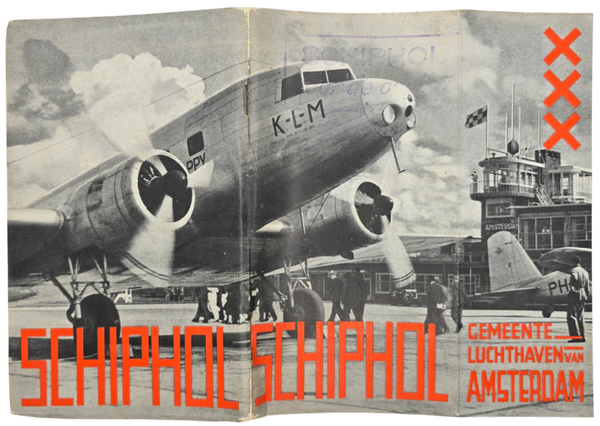 Brochure – Schiphol Een luchthaven van wereldbeteekenis, Fre Cohen (1937)0