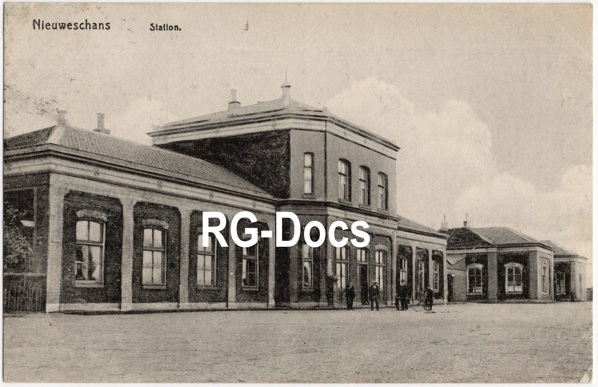 Ansichtkaart - Briefkaart Trein Station Nieuweschans (1926)