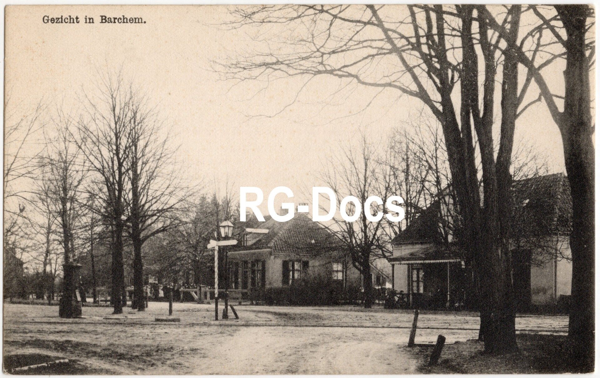 Ansichtkaart - Briefkaart Gezicht Barchem - Dorpsgezicht, Gelderland (1915)