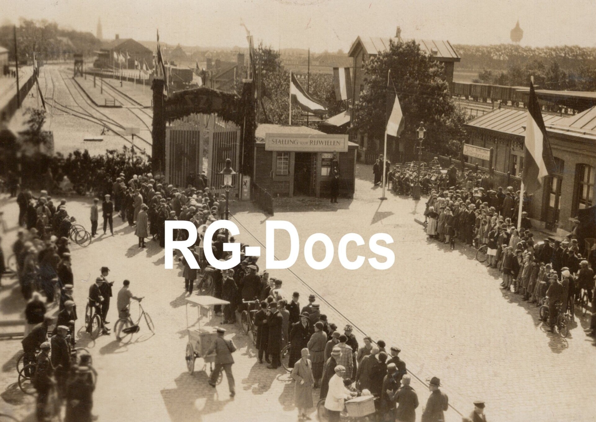 Foto - Foto opening Tramhalte Wemeldinge, Zeeland (1927)