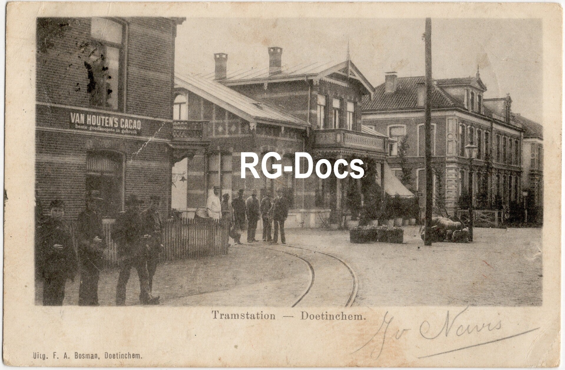Ansichtkaart - Briefkaart Tramstation Doetinchem, Gelderland (1900)