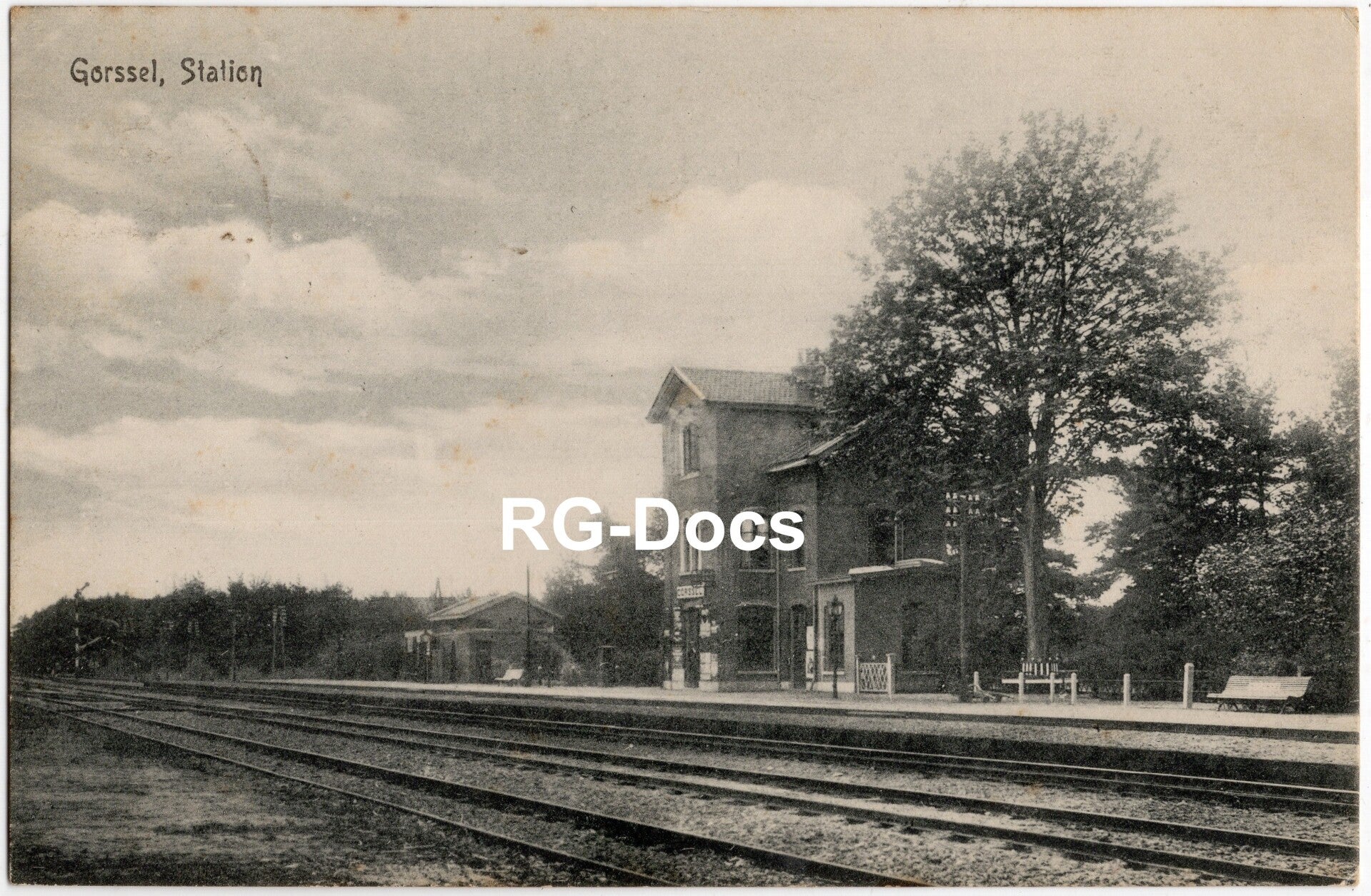 Ansichtkaart - Briefkaart Trein Station Gorssel, Gelderland (1905)