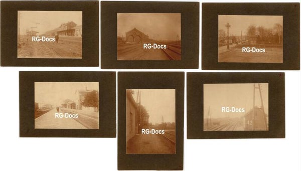 Foto - Serie Trein Stationsemplacement te Goes, Zeeland (1924)