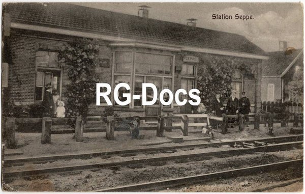 Ansichtkaart - Briefkaart Station Seppe, Noord-Brabant (ca. 1910)