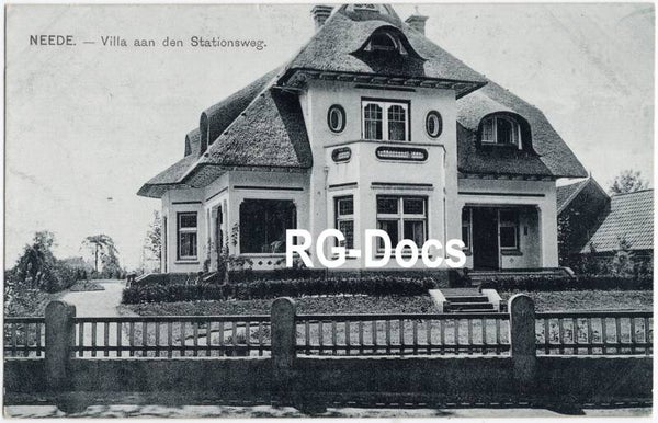Ansichtkaart - Briefkaart Villa Stationsweg Neede, Gelderland (ca. 1910)