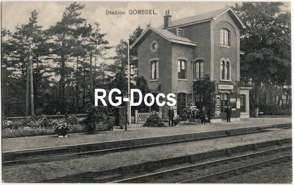 Ansichtkaart - Briefkaart Trein Station Gorssel, Gelderland (ca. 1915)