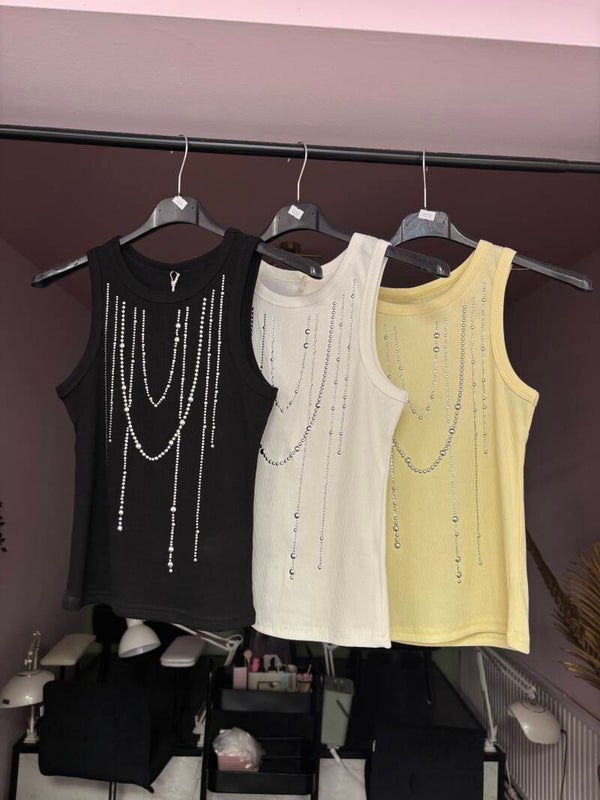 FESTIVA Crystal Chain Top