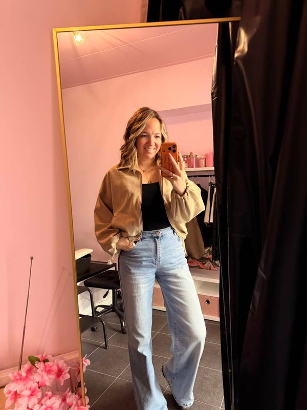 FESTIVA Suede Bomber Jacket