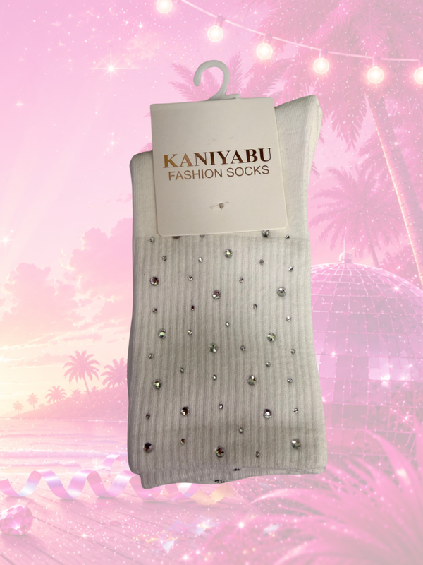 FESTIVA Diamond Socks White