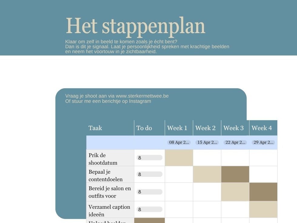 Zichtbaar met karakter, Gratis gids Sterker met twee