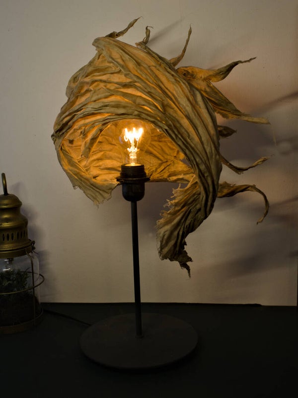 Lampe Sculpturale, Tissu Stabilisé