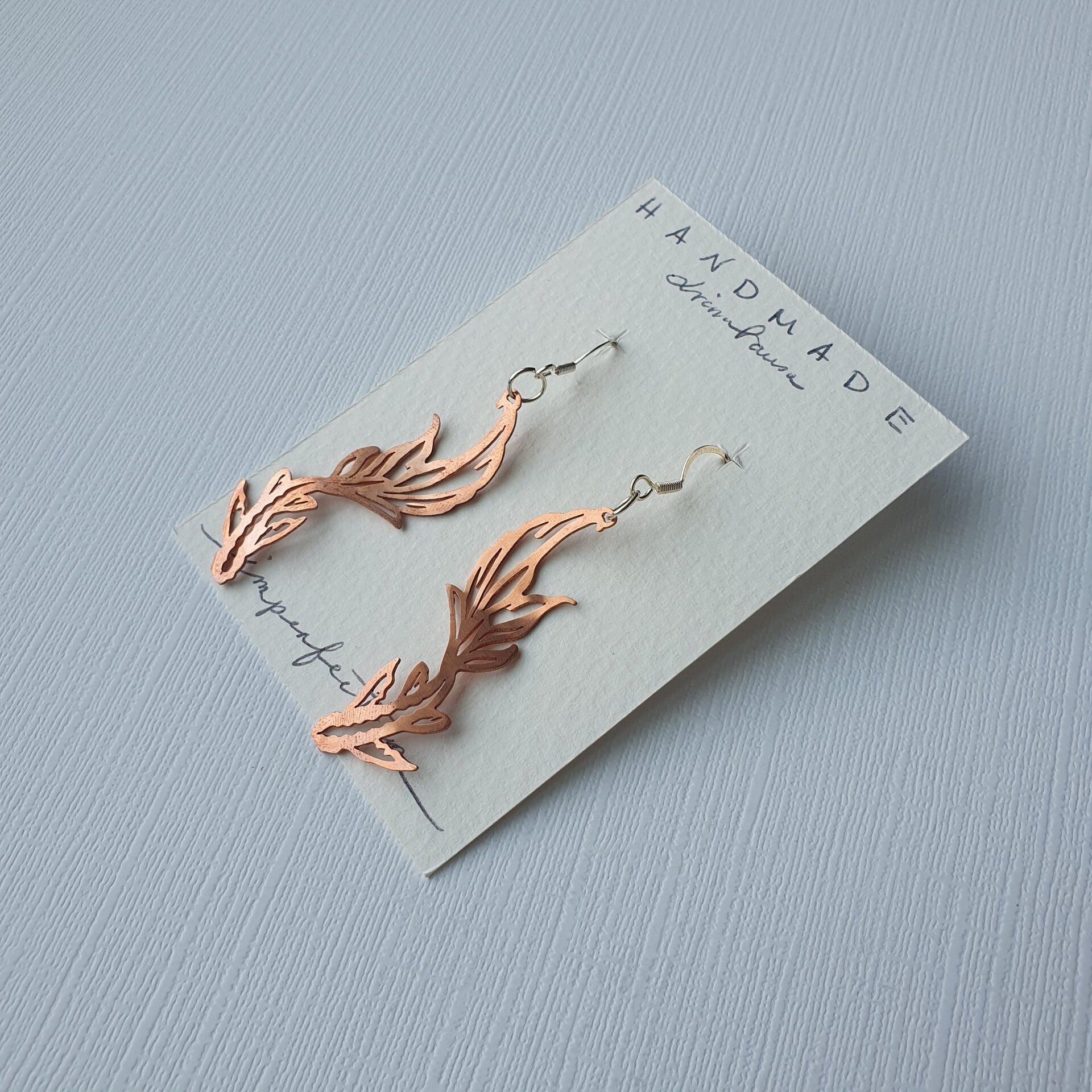 Copper Animal Earrings