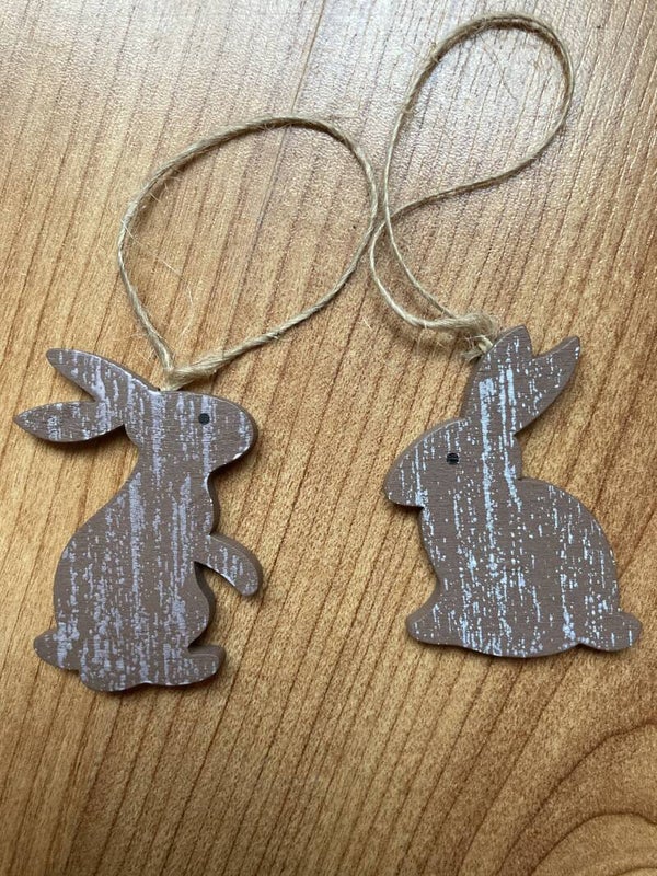 Konijntje bruin zittend & staand - Dieren