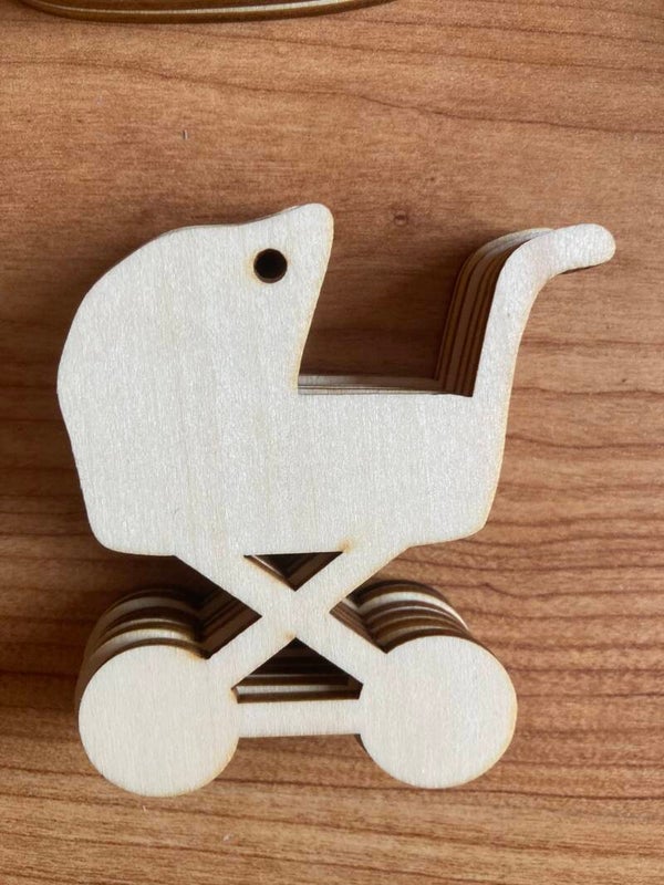 Houten kinderwagen 2023