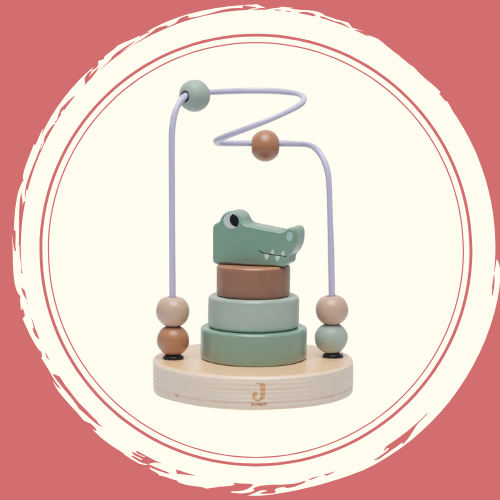 Jollein- Houten Spiraal - Jungle Jambo- Croco