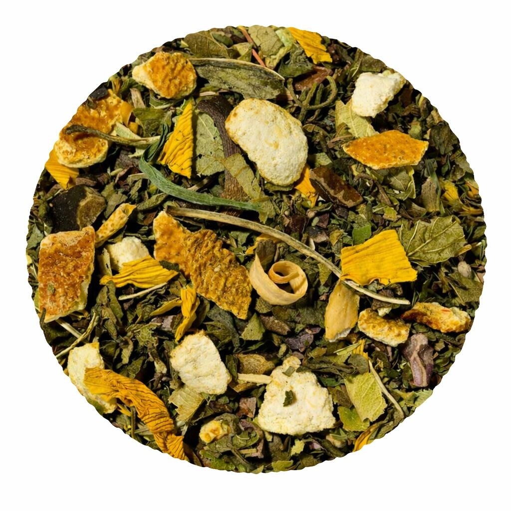 Orange cacao groene thee