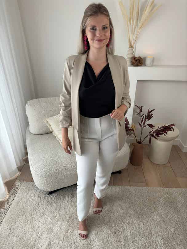 Beige Amber Blazer