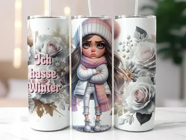 Tumbler 590 ml - Ich hasse Winter